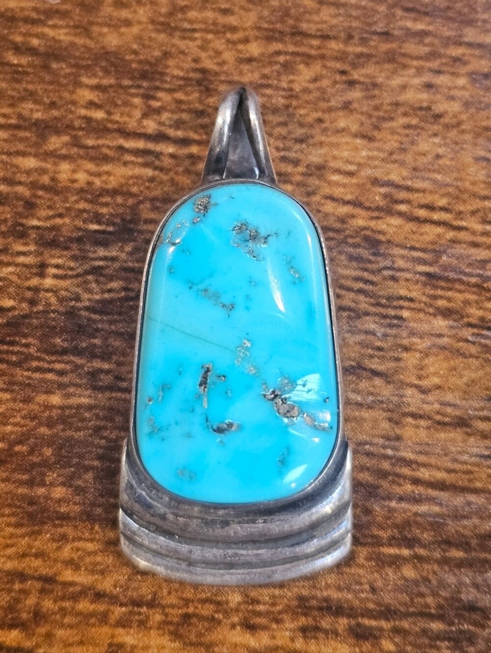 Sterling Silver Turquoise Pendant 8 Grams